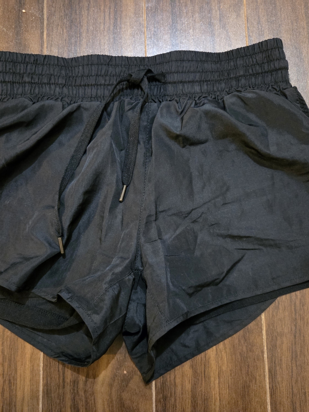 Mondetta Black Athletic Elastic-Waist Shorts